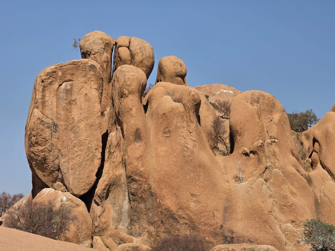 Namibian granite rock formations