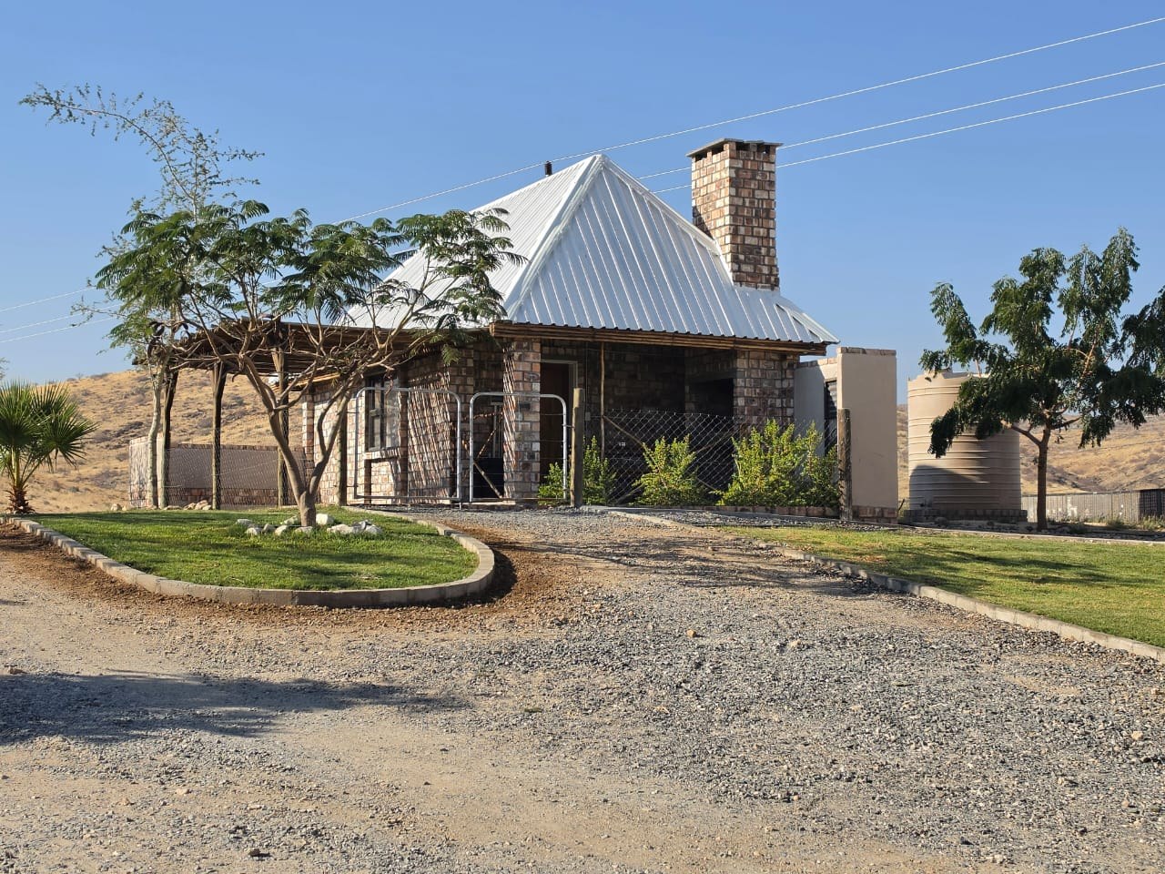 A lodge cottage and garden